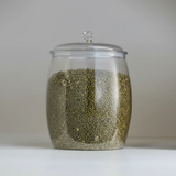 Storage Jar - Airtight PET Clear with Diamond Lid Knob 2.2L 3.8L 6.5L 11L 18L Clear Kitchen & Dining Food Storage Containers