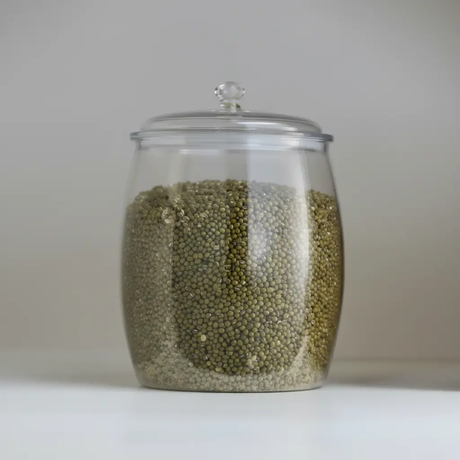Storage Jar - Airtight PET Clear with Diamond Lid Knob 2.2L 3.8L 6.5L 11L 18L Clear Kitchen & Dining Food Storage Containers