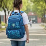 School Bag - Children Oxford Multi-Pocket Backpack Blue Navy Black Luggage & Bags School Backpacks