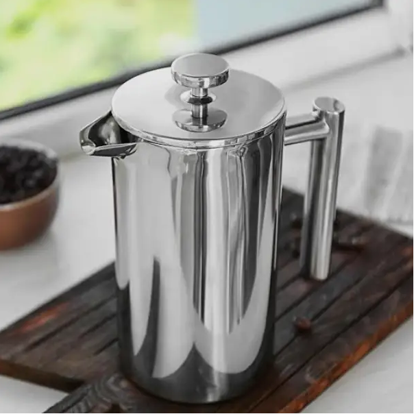 French Press - Stainless Steel Double Wall Coffee Maker Kitchen & Dining French Presses