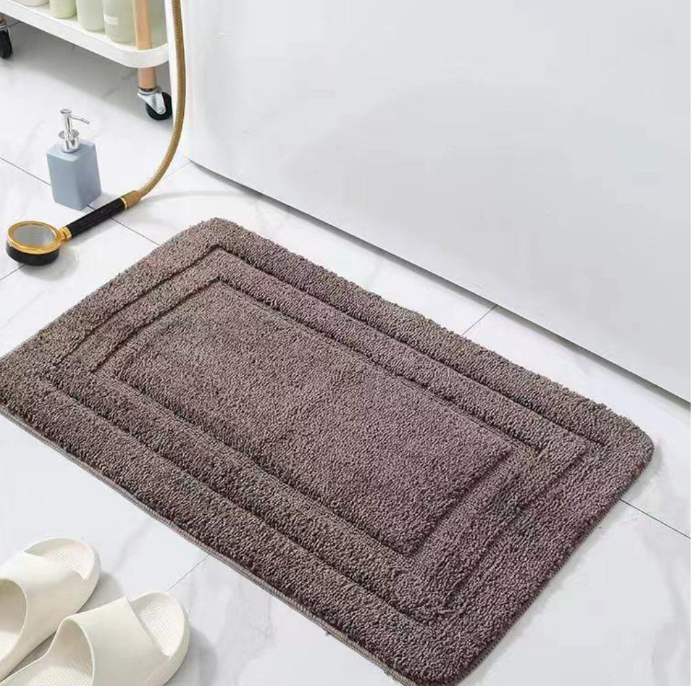 Bathroom Mat - Flocking Non-Slip Water Absorbent Home & Garden Bath Mats & Rugs