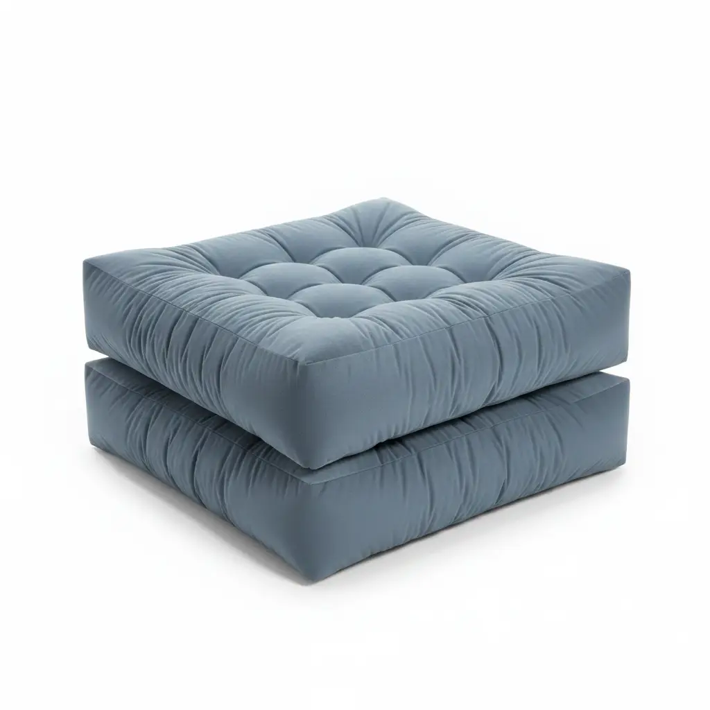 Floor Cushion - Square Tufted Multi-Colour Home & Garden Chair & Sofa Cushions
