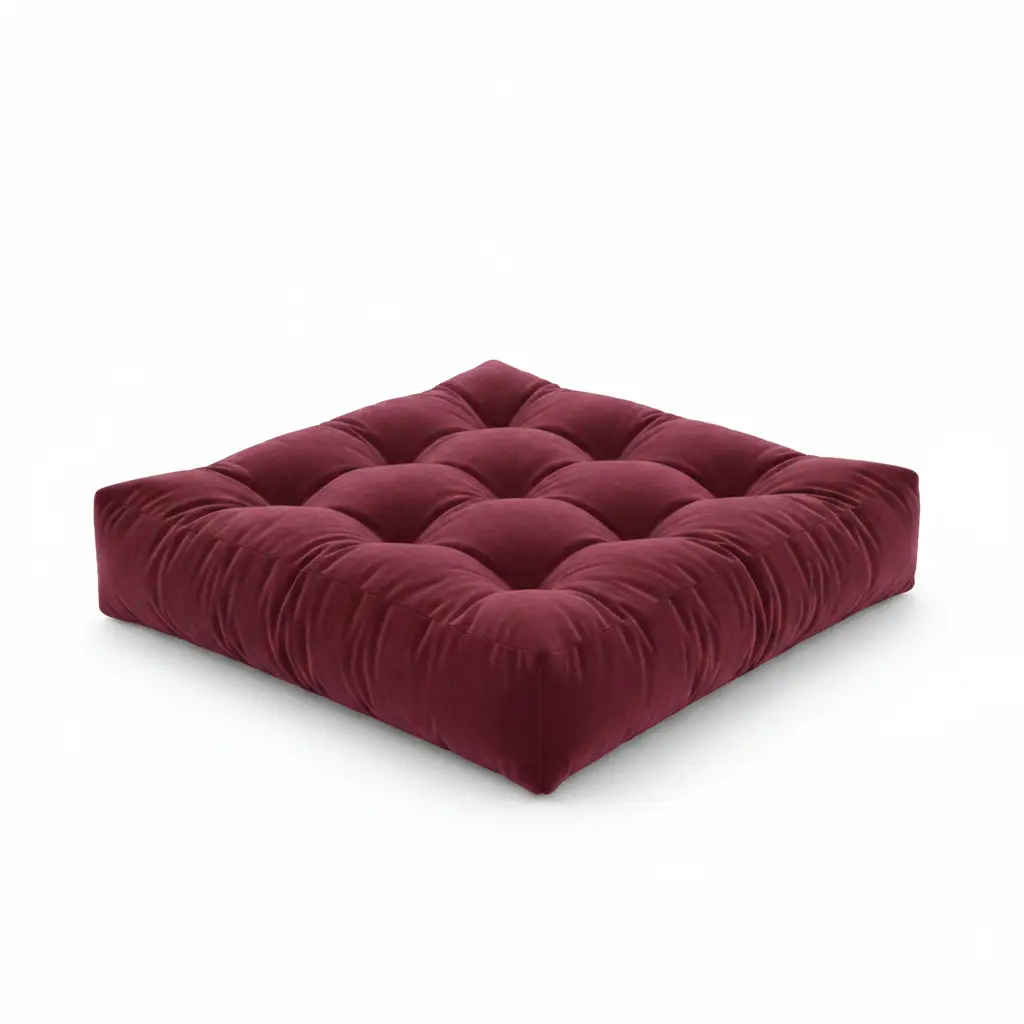 Floor Cushion - Square Tufted Multi-Colour Home & Garden Chair & Sofa Cushions