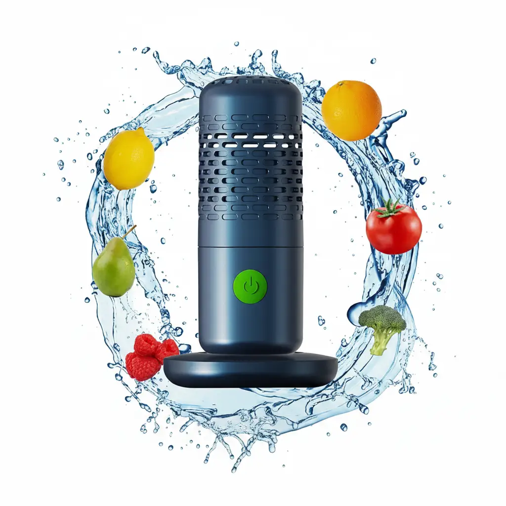 Food Purifier - Portable Rechargeable Hydroxyl Ion Fruit and Vegetable Cleaner Dark Blue Kitchen & Dining Dryers