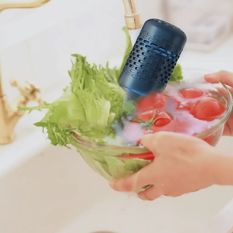 Food Purifier - Portable Rechargeable Hydroxyl Ion Fruit and Vegetable Cleaner Dark Blue Kitchen & Dining Dryers