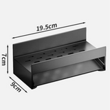 Sink Caddy - Countertop Kitchen Drain Rack Matte Black Stainless Steel Kitchen & Dining Sink Caddies