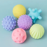 Soft Balls - 6-Piece Sensory Squeeze Ball Set for Babies and Toddlers 3+ Months Toys & Games Baby Activity Toys