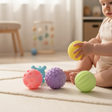 Soft Balls - 6-Piece Sensory Squeeze Ball Set for Babies and Toddlers 3+ Months Toys & Games Baby Activity Toys