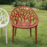 Plastic Chair - Crystal Branch Cut-Out Design Indoor Outdoor Furniture Outdoor Chairs