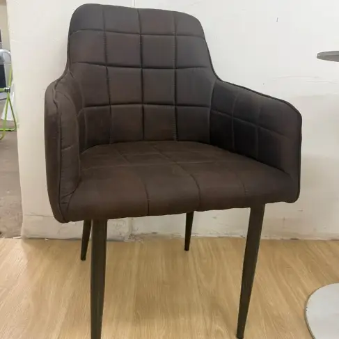 Velvet Armchair with Walnut Legs Forest Green Furniture Armchairs