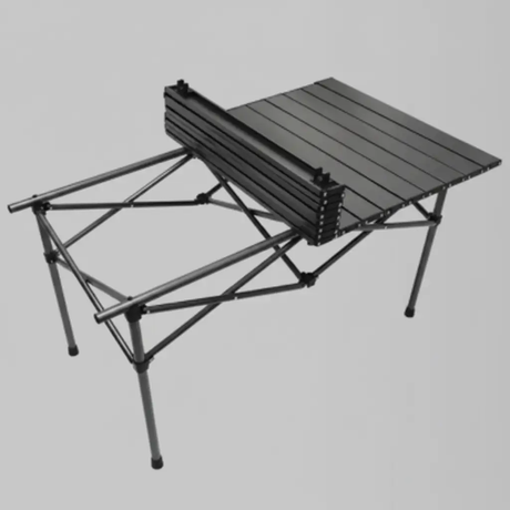 Foldable Aluminium Roll-Top Camping Table Outdoor & Garden Camp Furniture
