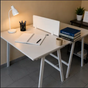 2-Person Back-to-Back Workstation with Privacy Divider Office Workstation Workstations & Cubicles