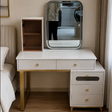 Dressing Table with LED Mirror, Side Shelf & Cabinet Dressing Table Dressing Tables