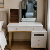 Dressing Table with LED Mirror, Side Shelf & Cabinet Dressing Table Dressing Tables