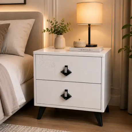 2-Drawer Bedside Table Nightstands