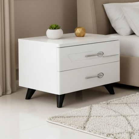2-Drawer Bedside Table Nightstands