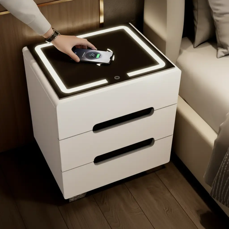 Smart Wireless Charging Bedside Table Nightstands