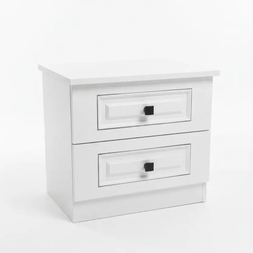Classic 2-Drawer Bedside Table Nightstands