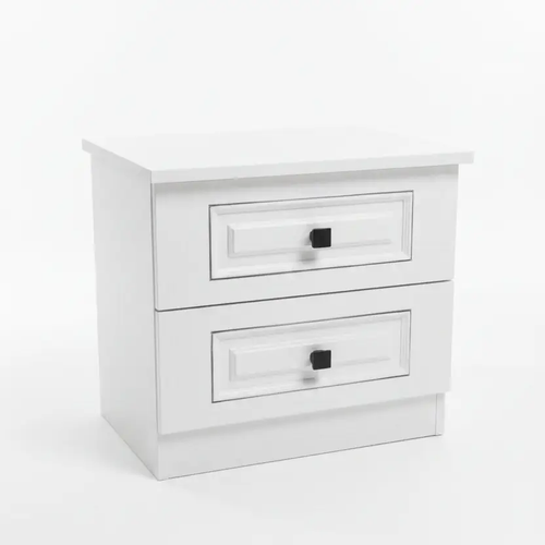 Classic 2-Drawer Bedside Table Nightstands