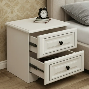Classic 2-Drawer Bedside Table Nightstands