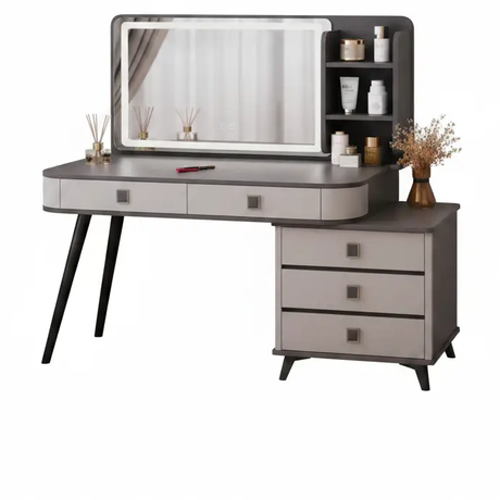 Dressing Table with LED Mirror & Storage Lighted Vanities