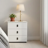 3-Drawer Bedside Table Nightstands