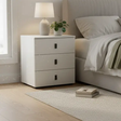 3-Drawer Bedside Table Nightstands
