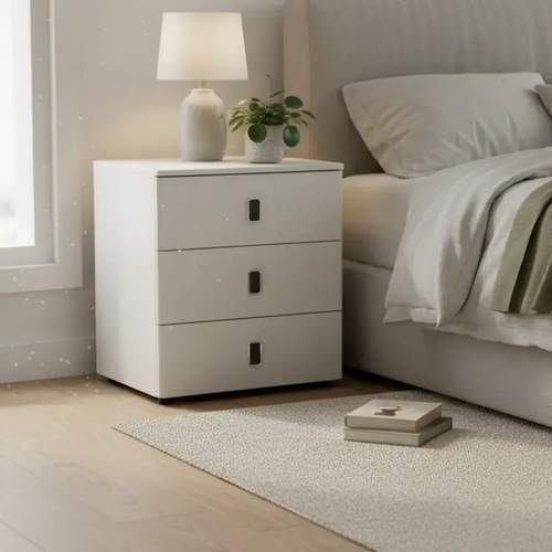 3-Drawer Bedside Table Nightstands