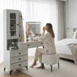 Dressing Table Set with LED Mirror & Cabinet Bedroom Vanity Sets