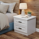 Marble Top 2-Drawer Bedside Table Nightstands