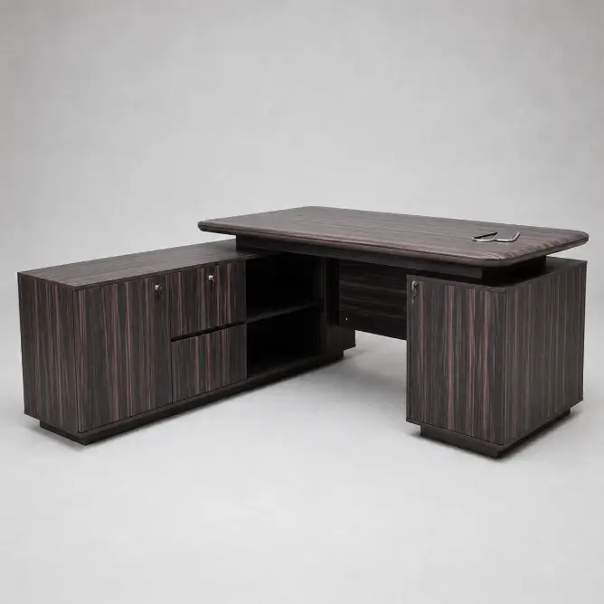 Executive Office Desk with Side Pedestal - 1.6m Office Desk Executive Desks