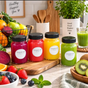 Glass Wellness Shot Bottles - Set of 6, 60ml Glass Bottles Food & Beverage Carriers