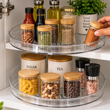 360° Rotating Clear Acrylic Bathroom and kitchen Organiser Bathroom Storage Shower Caddies