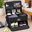 2-Layer Golf Trunk Organiser with Shoe Compartment Sports Bag Golf Bag Travel Covers