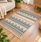 Cotton Woven Rugs Soft Durable Cozy Living Room Decor Woven rugs Uncategorized