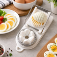 2-in-1 Egg Slicer - Slice & Wedge, Stainless Steel Kitchen Gadget Egg Slicers
