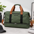 Military Green Duffle Bag with Shoe Compartment Duffle Bag Gym Duffel Bags
