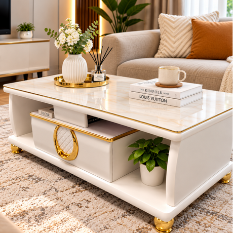 Glass Top Coffee Table with Drawer Coffee Table Coffee Tables