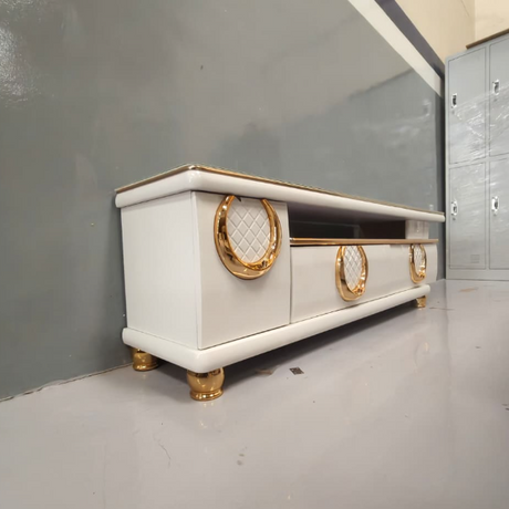 Glass Top TV Stand with Drawers TV Stand Entertainment Centers & TV Stands