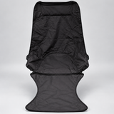 Padded Camping Chair with Footrest Set of 4 - Foldable, Beige/Brown Camping Chair Folding Chairs