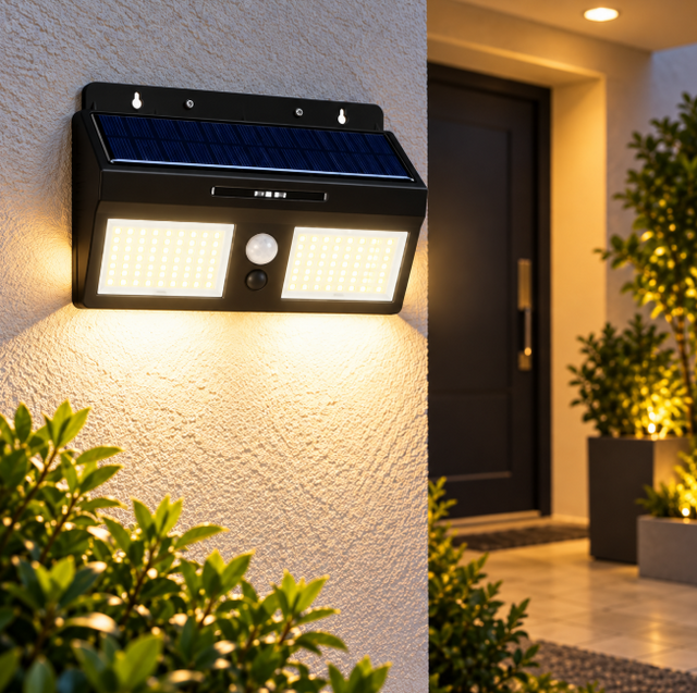 LED Solar Wall Light with Motion Sensor Solar Light Security Lights