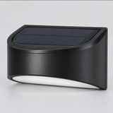 LED Solar Wall Light Warm White 66LM 5V/1.5W - Black, BWC025 Solar Light Wall Light Fixtures