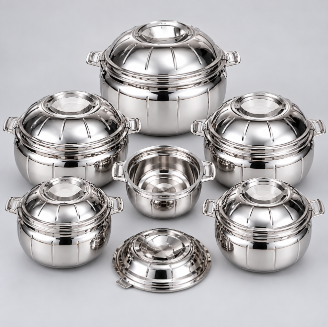 Signature Marcopolo Stainless Steel Hotpot Set - Mirror Finish Hotpot Set Tureens