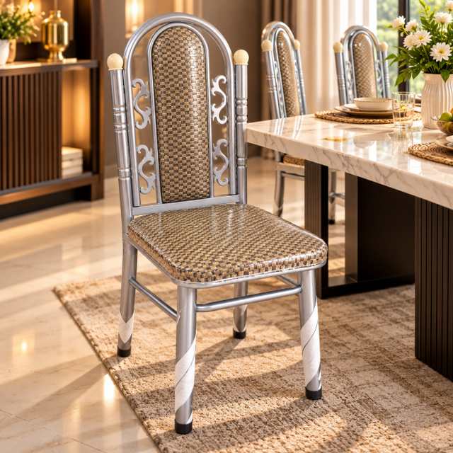 High-Back Patterned Dining Chair four set Dining Chair Dining Chairs