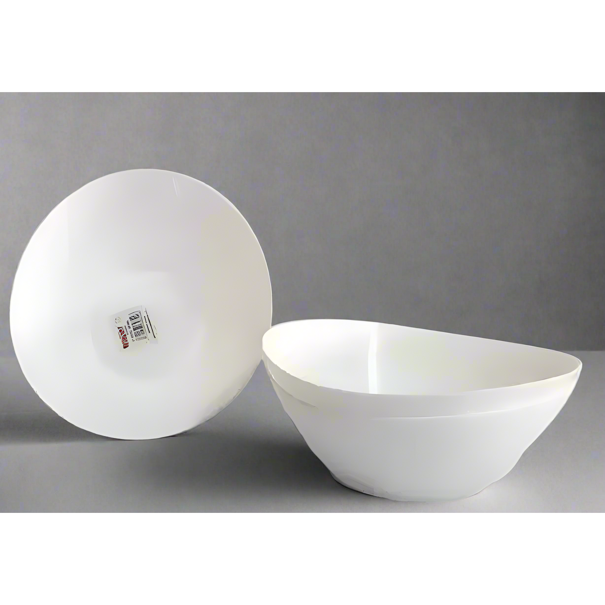 Trendy White Oval Bowls Set | 3 Pieces | 8 Inches | Ideal for Salads and Fruits