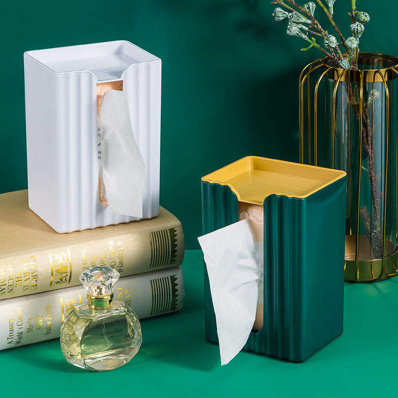 Self Adhesive Serviette Holders Toilet Tissue Box | Fits Standard Serviettes | Available in White, Nordic Blue, and Nordic Green