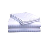Set of 2 Striped Cotton Bedsheets 6x6 Size Includes 2 Bedsheets & 2 Pillowcases