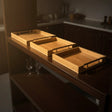 Set of 3 Bamboo Serving Trays Durable and Eco-Friendly Decorative trays Decorative Trays