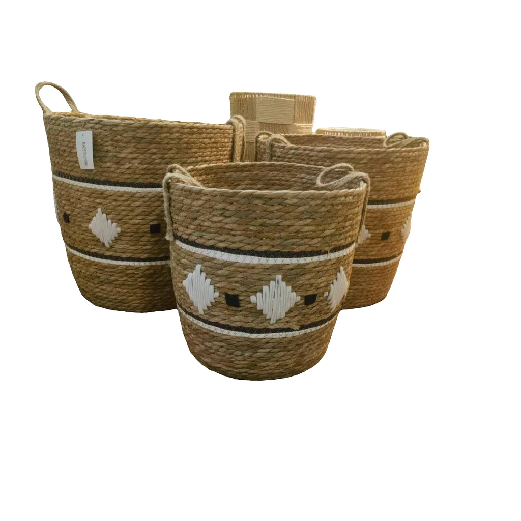 Handmade Stackable Baskets - Set of 3 Home Organizers Storage Baskets & Bins Storage & Organization