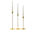 Set of 3 Luxurious Metallic Candle Holders in Different Sizes Candle holder Candle Holders